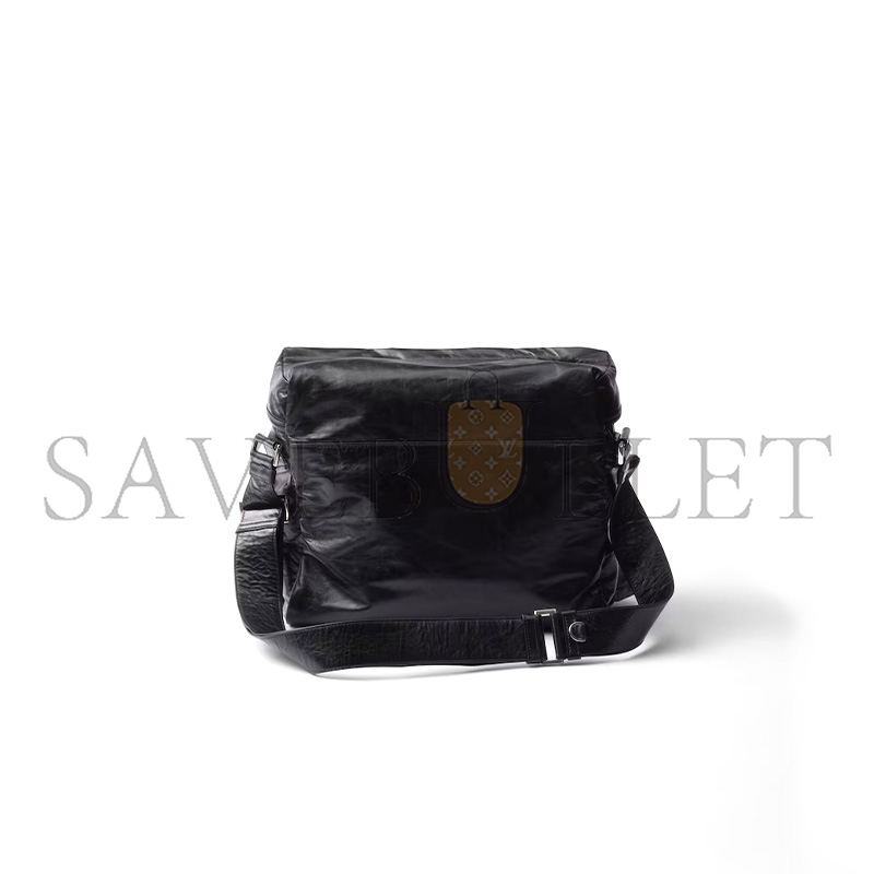 PRADA LEATHER SHOULDER BAG 2VD062 (29*23*15cm)